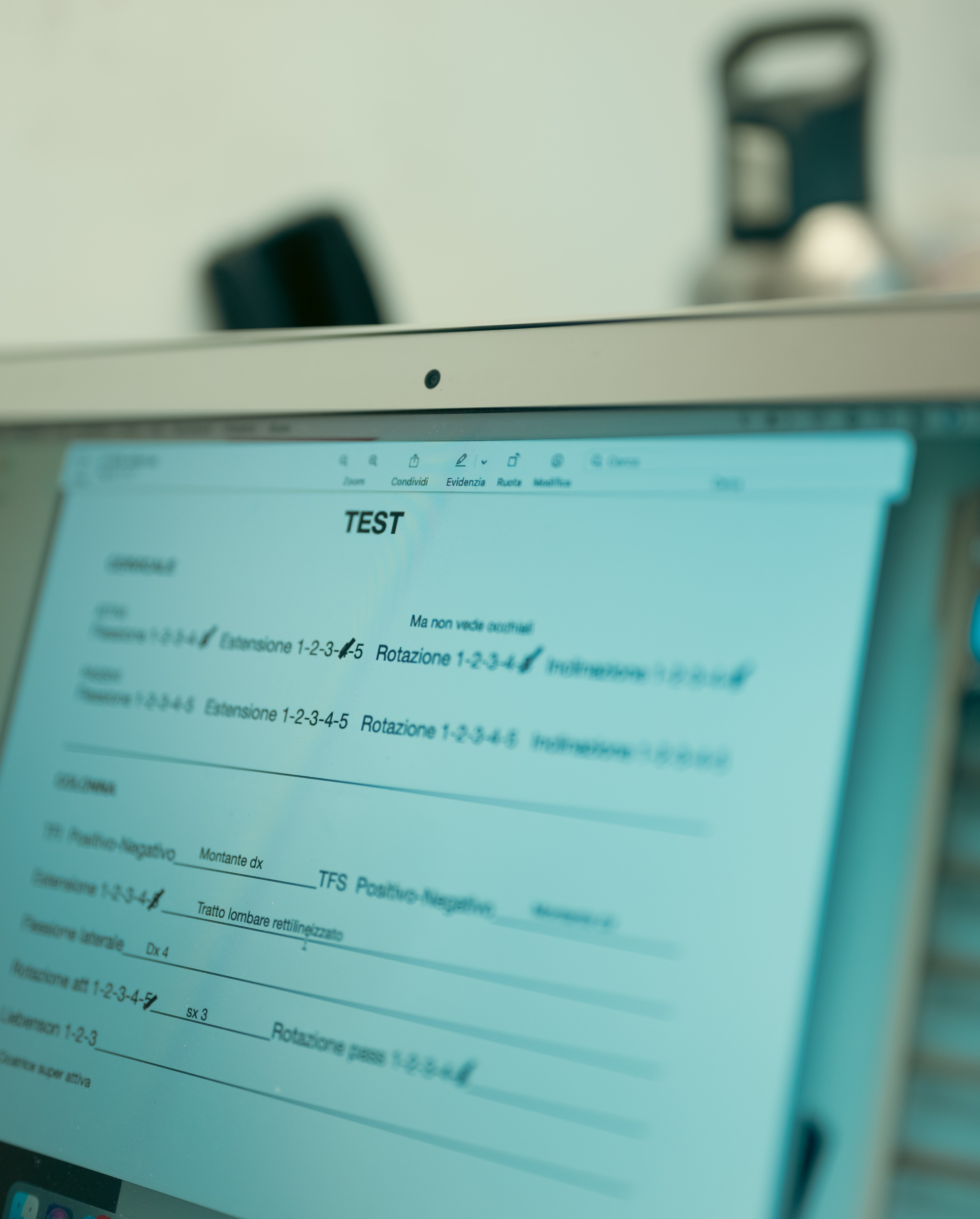 Immagine su somministrazione di esercizio fisico